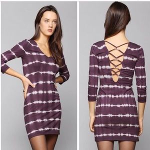 EUC ECOTE tie dye bodycon dress Sz MEDIUM